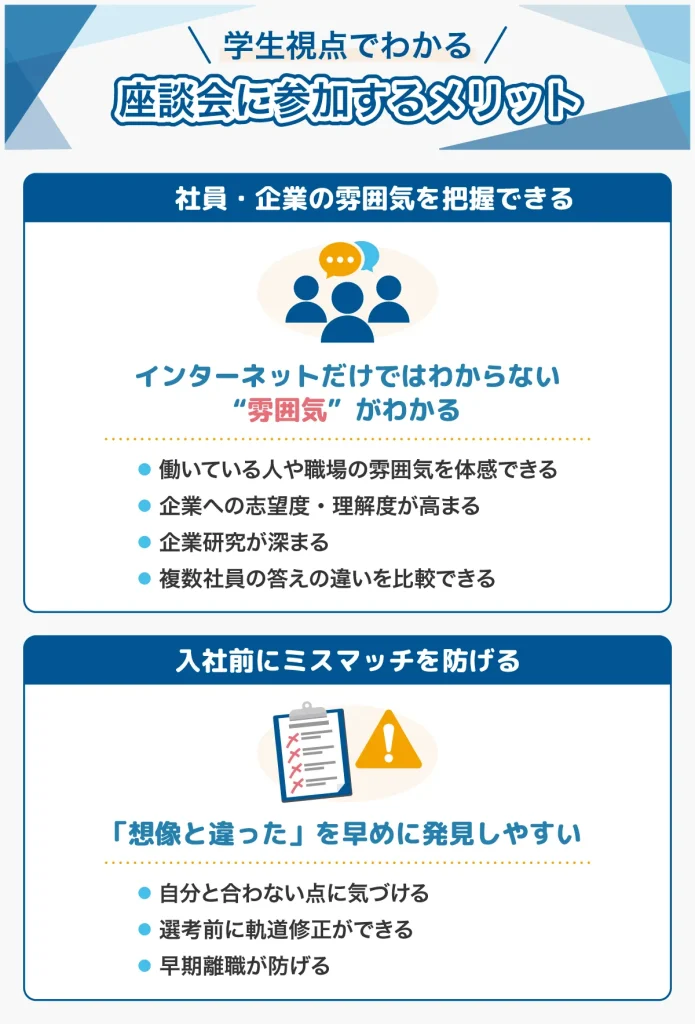 座談会に参加するメリット