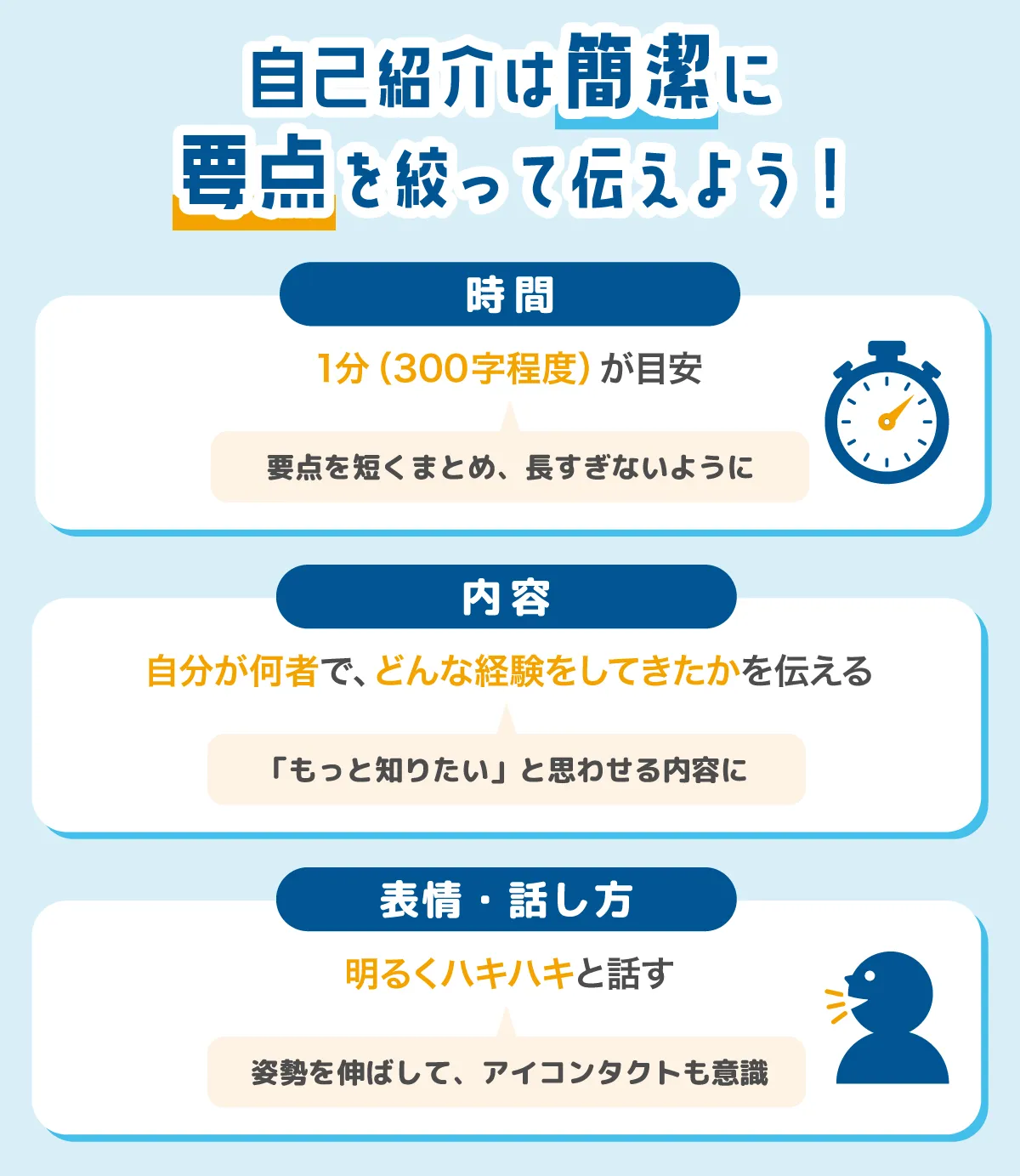 自己紹介のポイント