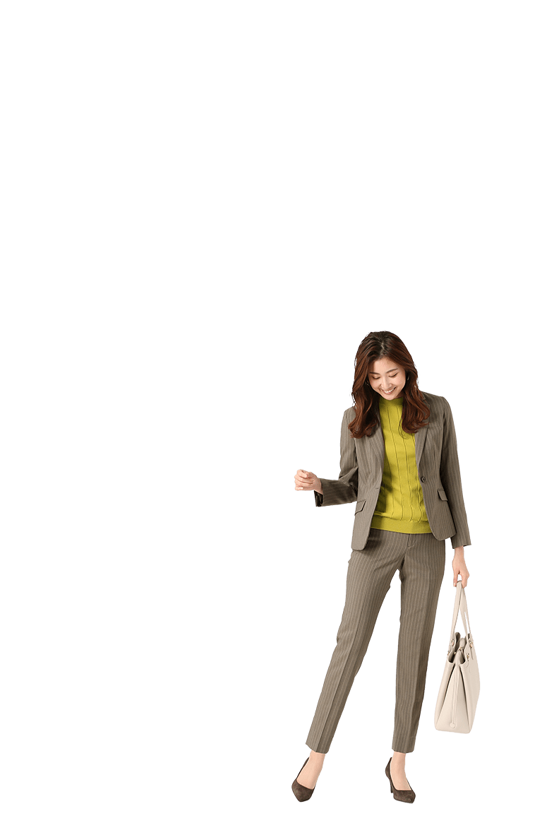 2つの色柄から選べるコーデ3点SET レディースセットアップ | スーツ  